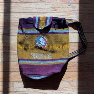 Florida StateSeminoles Striped Beach Tote Bag